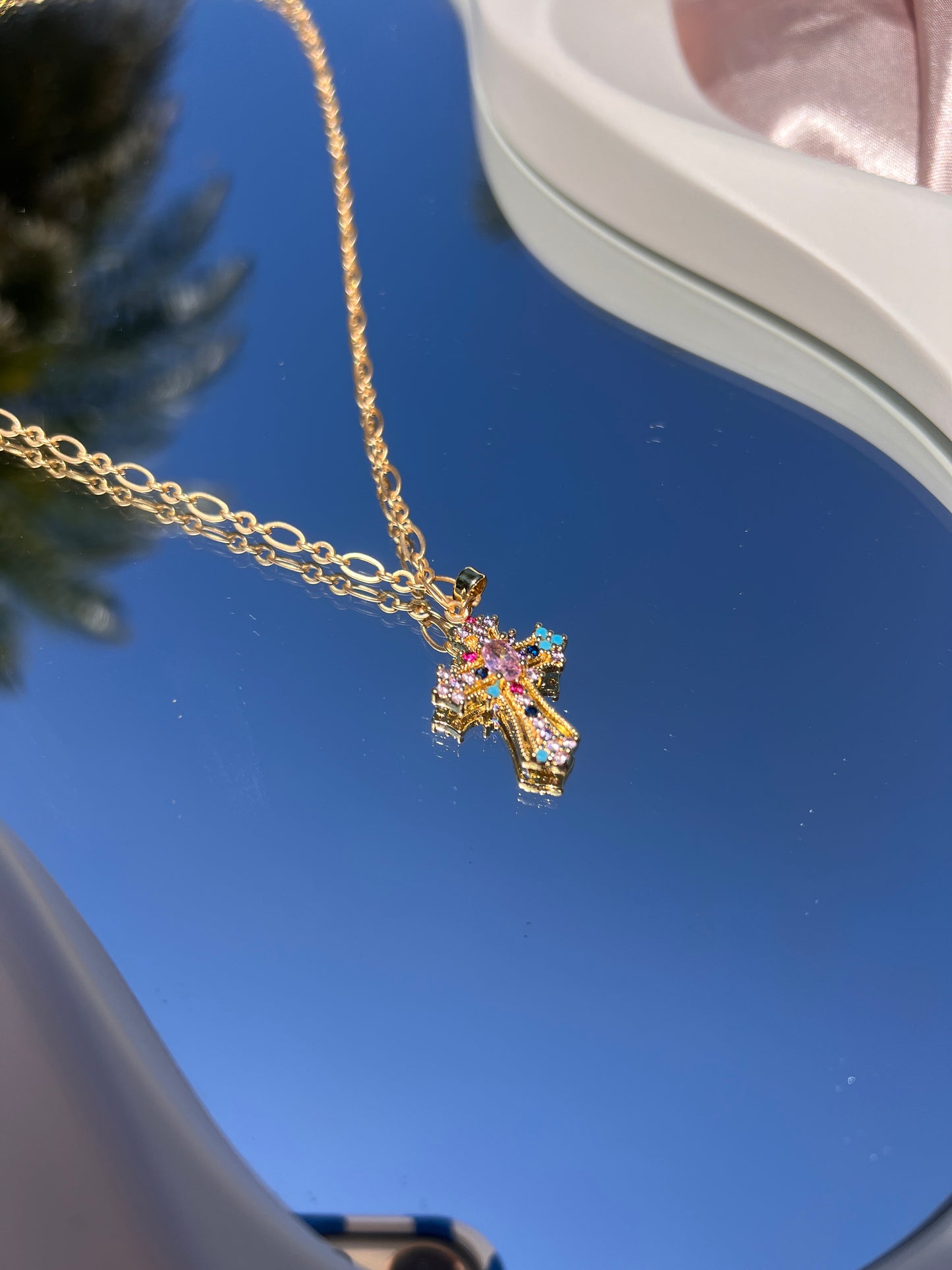 Color Cross Necklace