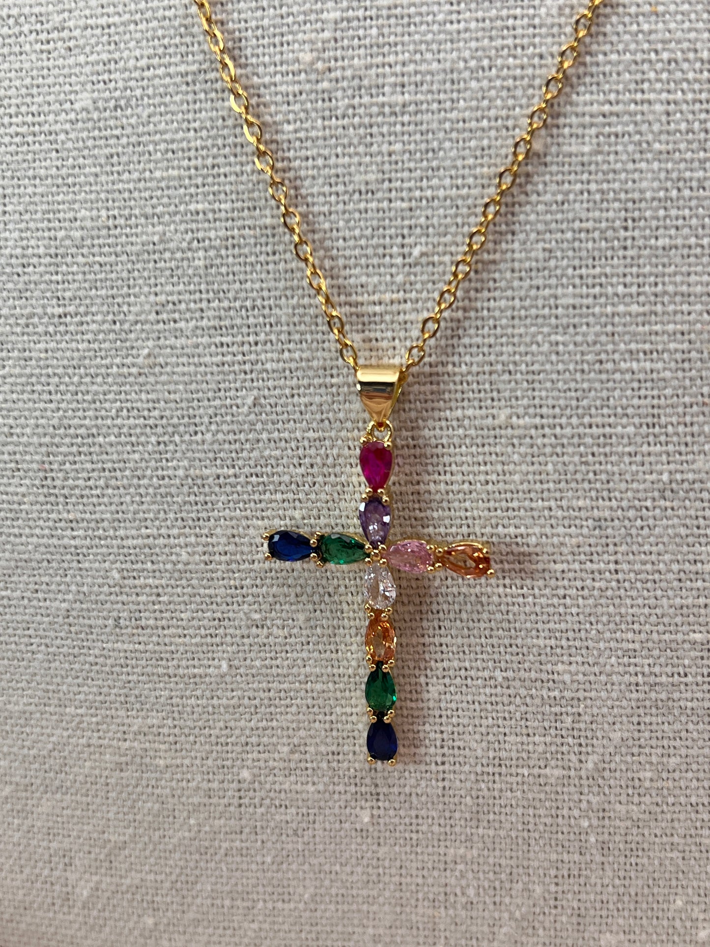 Color Cross Necklace